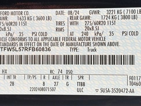 Used 2024 Ford F150 Lariat w/ Equipment Group 502A High AWD/4WD image 49