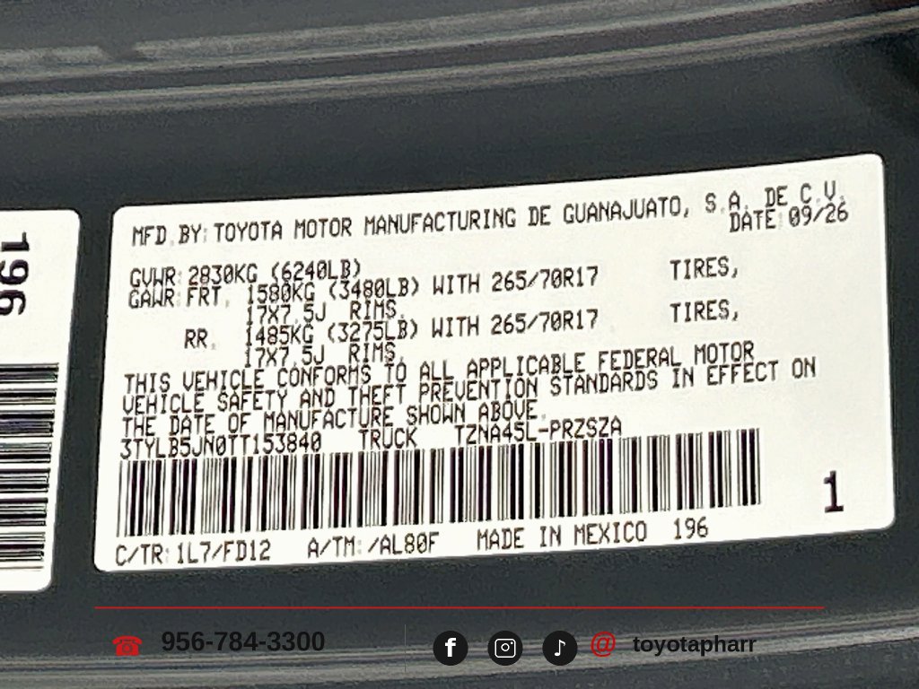 New 2026 Toyota Tacoma TRD Off-Road AWD/4WD image 28