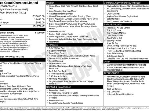 Used 2015 Jeep Grand Cherokee Limited w/ Luxury Group II image 28