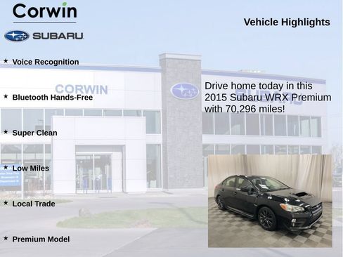 Used 2015 Subaru WRX Premium AWD/4WD image 6