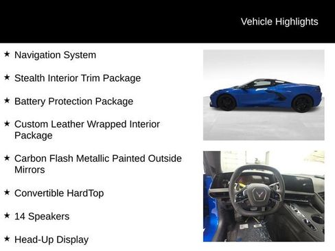 New 2026 Chevrolet Corvette Stingray Premium Conv w/ Stealth Interior Trim Package image 27