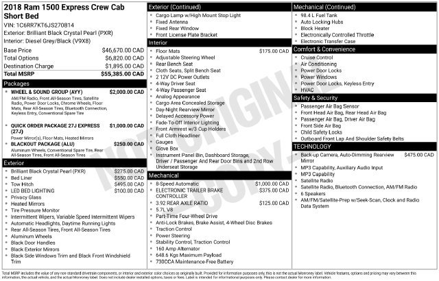 Used 2018 RAM 1500 Express w/ Wheel & Sound Group AWD/4WD image 24