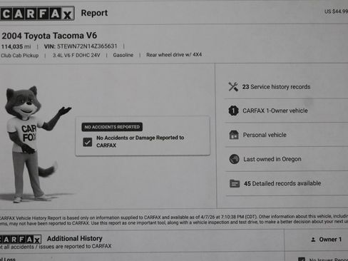 Used 2004 Toyota Tacoma 4x4 Xtracab V6 image 47