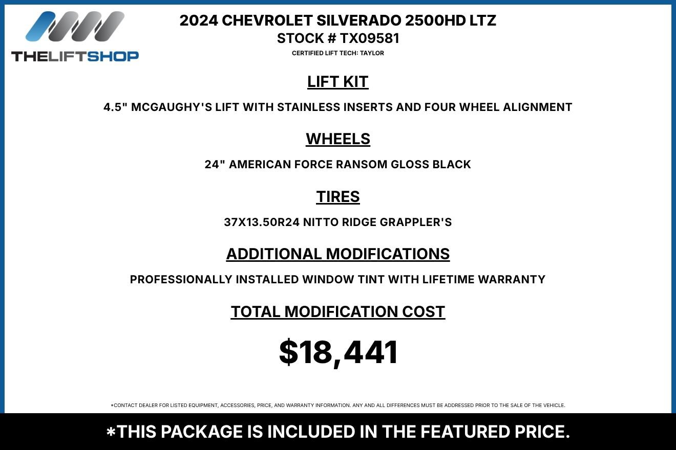 Used 2024 Chevrolet Silverado 2500 LTZ w/ LTZ Plus Package AWD/4WD image 2