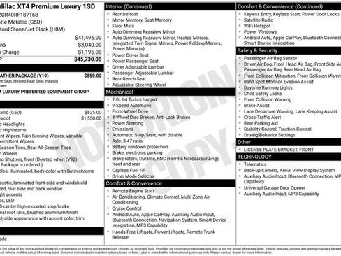Certified 2024 Cadillac XT4 Premium Luxury w/ Cold Weather Package FWD image 34