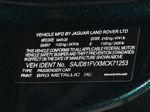 Used 2021 Jaguar F-TYPE R-Dynamic AWD/4WD image 17