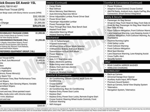 Used 2025 Buick Encore GX Avenir w/ Avenir Technology Package image 2