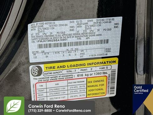 Used 2025 Ford Expedition Max Platinum w/ Stealth Appearance Package image 37