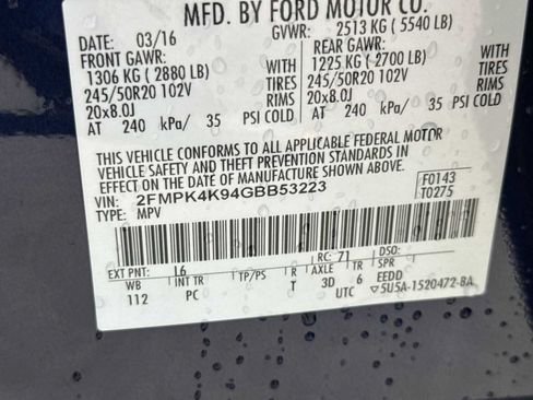 Used 2016 Ford Edge Titanium w/ Equipment Group 301A AWD/4WD image 24