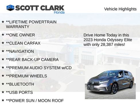Used 2023 Honda Odyssey Elite image 11