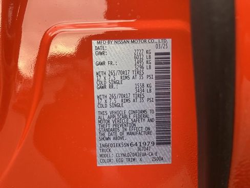 New 2025 Nissan Frontier PRO-4X w/ Pro Convenience Package image 20