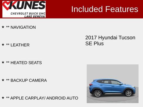 Used 2017 Hyundai Tucson SE Plus AWD/4WD image 2