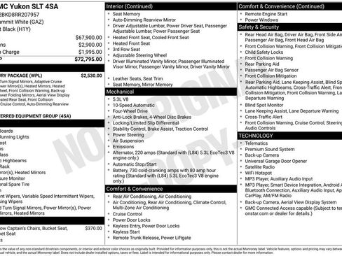 Used 2024 GMC Yukon SLT w/ SLT Luxury Package AWD/4WD image 32