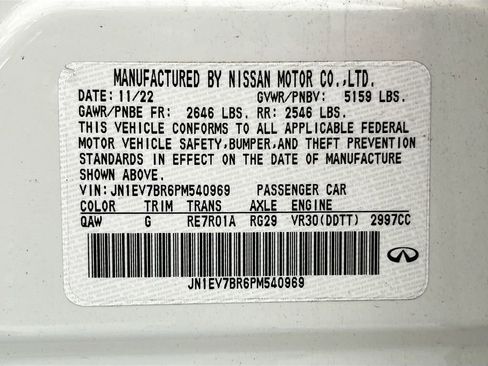 Used 2023 INFINITI Q50 Luxe w/ Cargo Package image 32