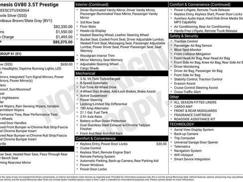 New 2026 Genesis GV80 3.5T Prestige AWD/4WD image 4