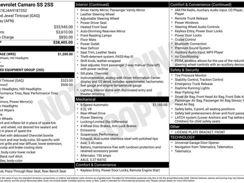 Used 2010 Chevrolet Camaro SS w/ RS Package image 5