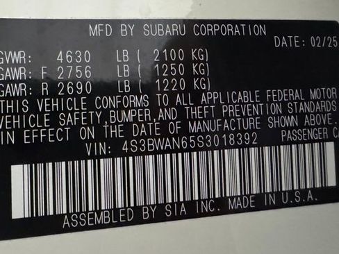 Certified 2025 Subaru Legacy Limited image 40