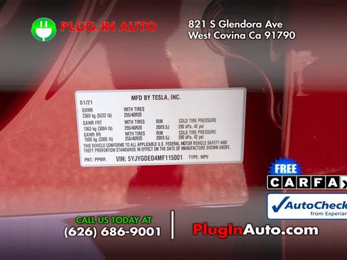 Used 2021 Tesla Model Y 2WD image 8