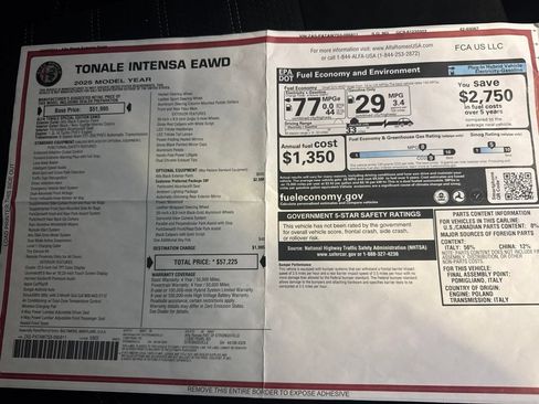 New 2025 Alfa Romeo Tonale AWD/4WD image 70