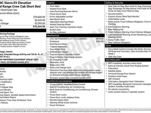 New 2026 GMC Sierra EV Elevation AWD/4WD image 42