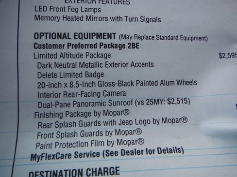 New 2026 Jeep Grand Cherokee L Limited w/ Limited Altitude Package AWD/4WD image 49
