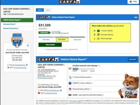 Used 2022 Jeep Grand Cherokee L Limited image 12