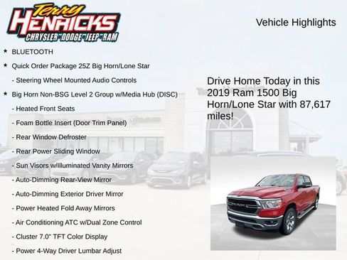 Used 2019 RAM 1500 Big Horn AWD/4WD image 4