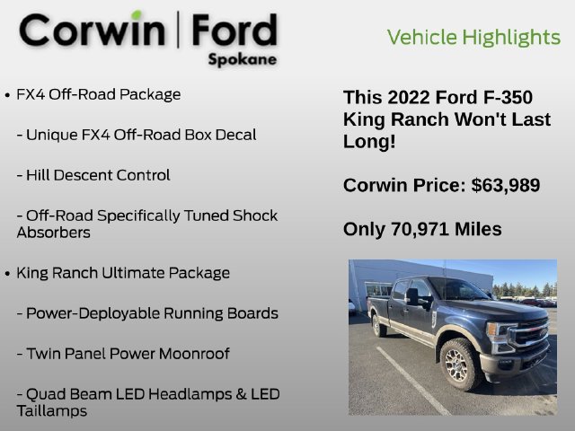 Used 2022 Ford F350 King Ranch w/ King Ranch Ultimate Package AWD/4WD image 6