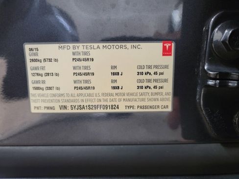 Used 2015 Tesla Model S 70D AWD/4WD image 20