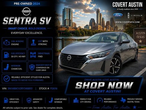 Used 2024 Nissan Sentra SV FWD image 1