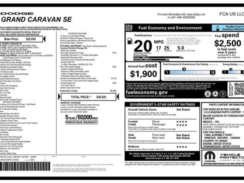 Used 2019 Dodge Grand Caravan SE w/ UConnect Hands-Free Group image 2