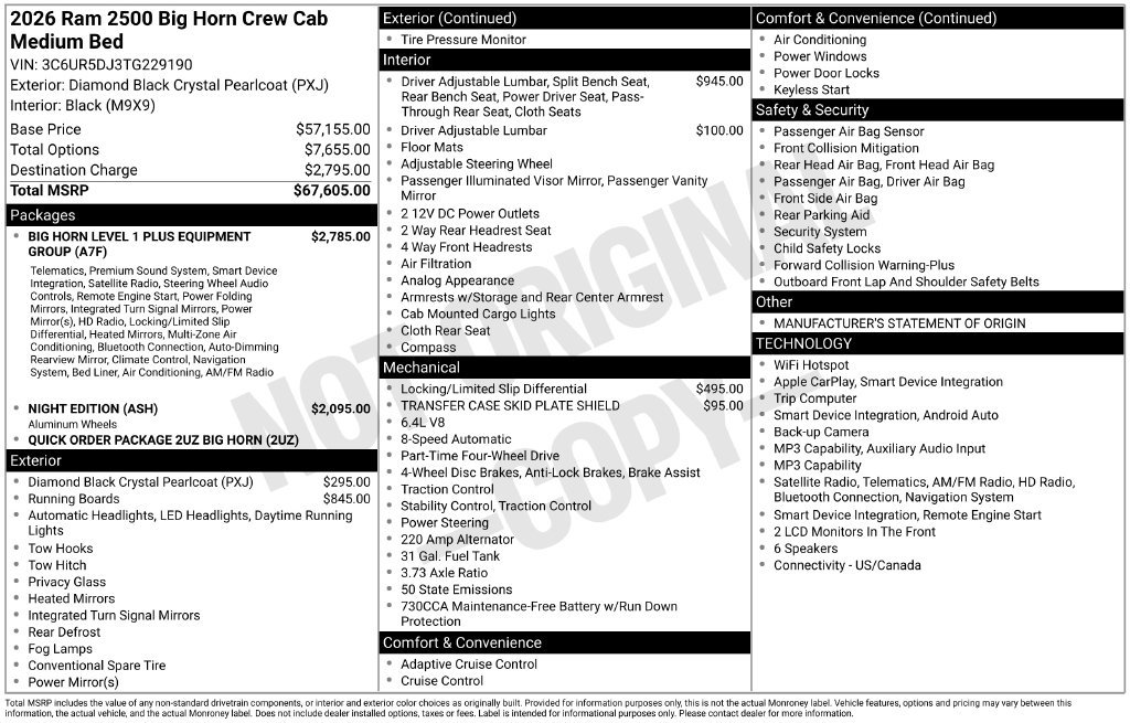 Used 2026 RAM 2500 Big Horn AWD/4WD image 6