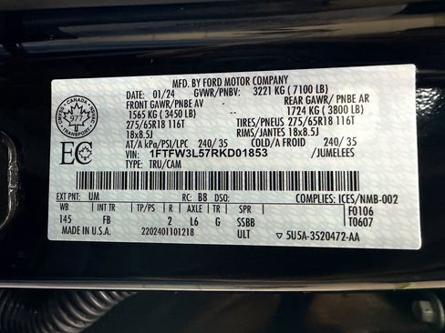 Used 2024 Ford F150 XLT w/ Tow/Haul Package AWD/4WD image 31