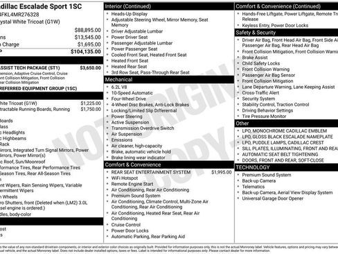 Used 2021 Cadillac Escalade Sport w/ Driver Assist Tech Package image 7