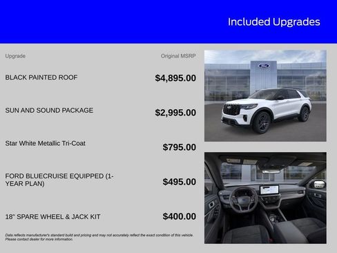 New 2025 Ford Explorer ST w/ Sun And Sound Package image 7
