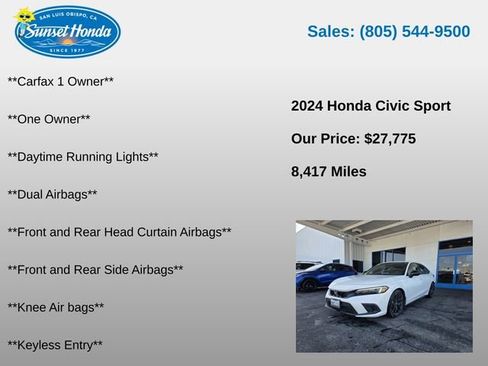 Used 2024 Honda Civic Sport image 6