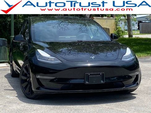 Used 2021 Tesla Model 3 Long Range AWD/4WD image 1