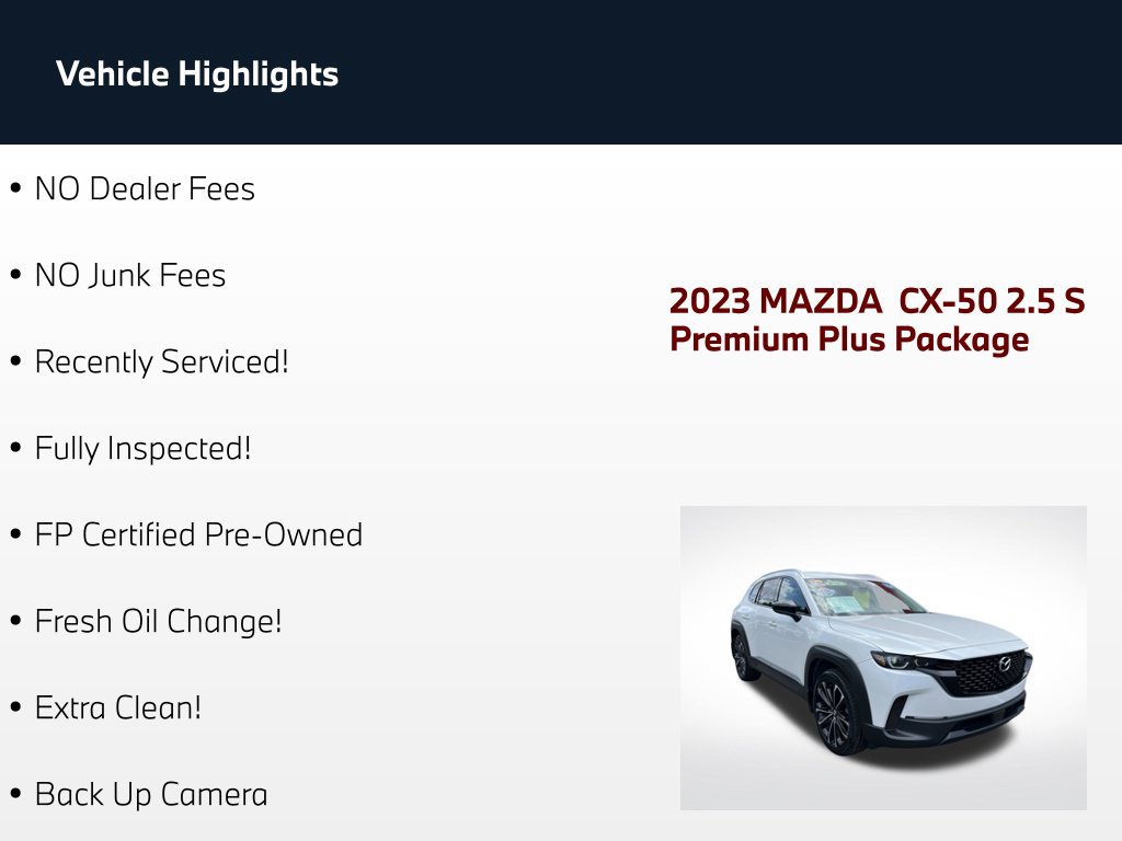 Used 2023 MAZDA CX-50 AWD 2.5 S w/ Cargo Package image 63