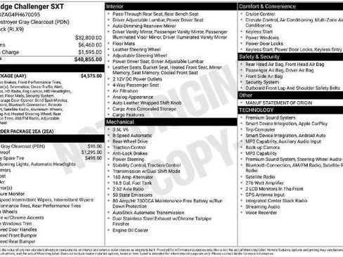 Used 2023 Dodge Challenger SXT w/ Plus Package RWD image 5