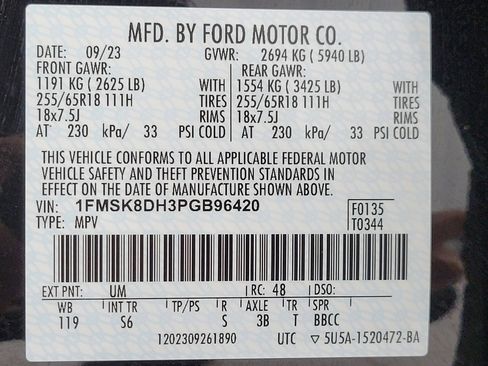 Used 2023 Ford Explorer XLT w/ Equipment Group 202A image 27