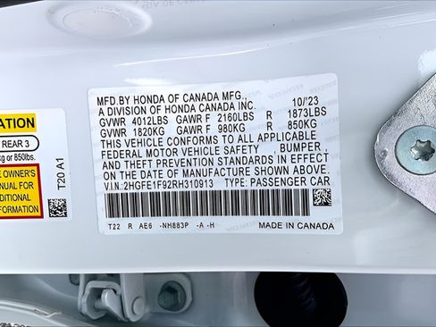 Used 2024 Honda Civic Touring image 16