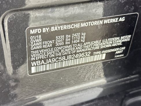 Used 2018 BMW 530e RWD image 37