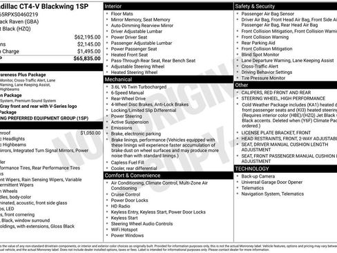 Used 2025 Cadillac CT4 V Blackwing image 6