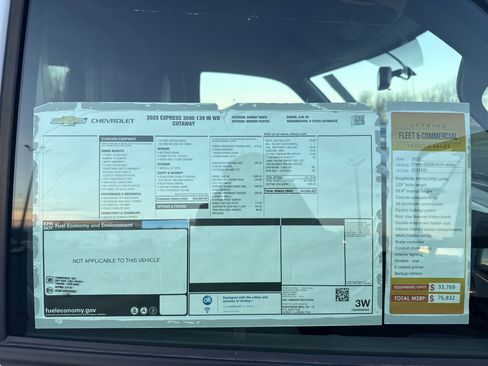 New 2025 Chevrolet Express 3500 w/ Power Convenience Package image 18