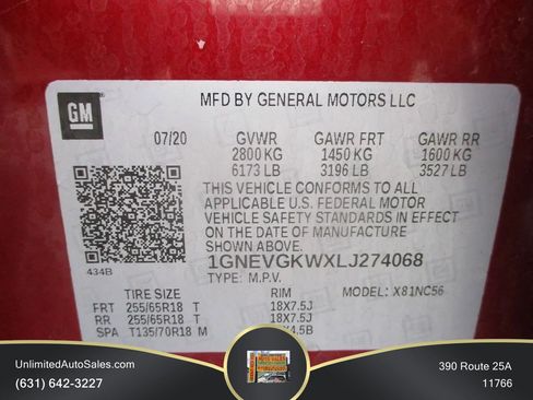 Used 2020 Chevrolet Traverse LT AWD/4WD image 19