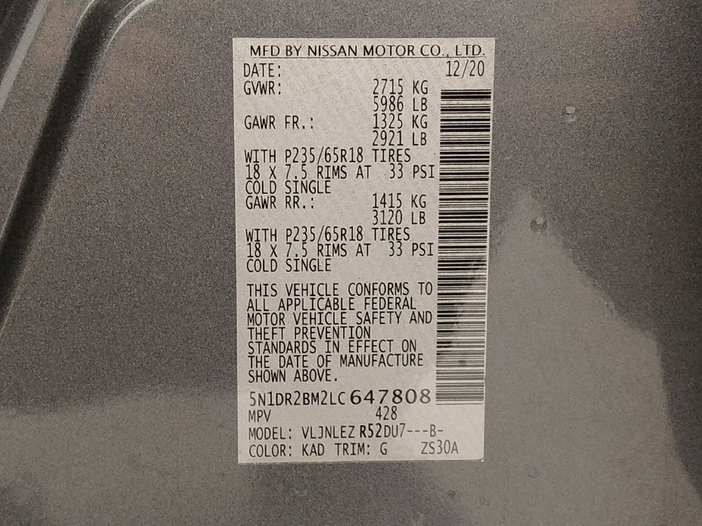 Used 2020 Nissan Pathfinder SV AWD/4WD image 33