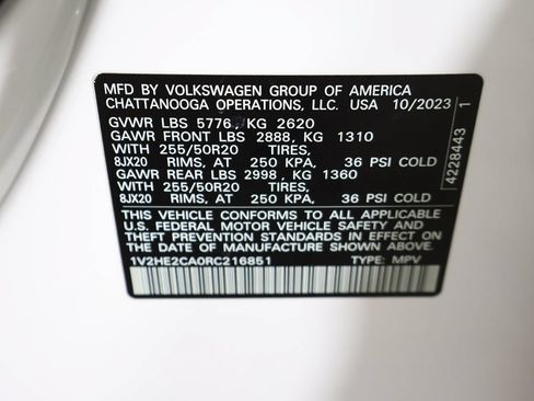 Used 2024 Volkswagen Atlas Cross Sport SE w/ Black Wheel Package AWD/4WD image 52