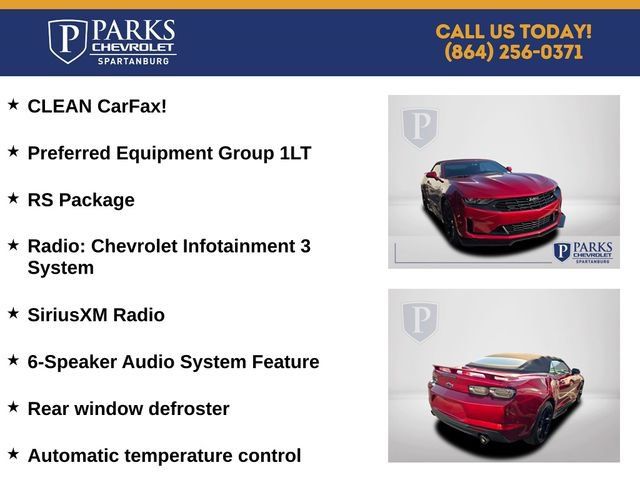 Certified 2023 Chevrolet Camaro LT w/ RS Package RWD image 5