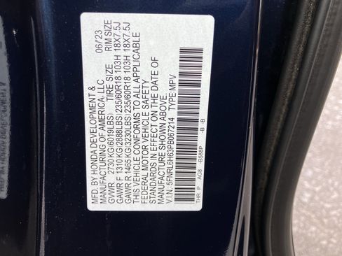 Certified 2023 Honda Odyssey EX-L image 37