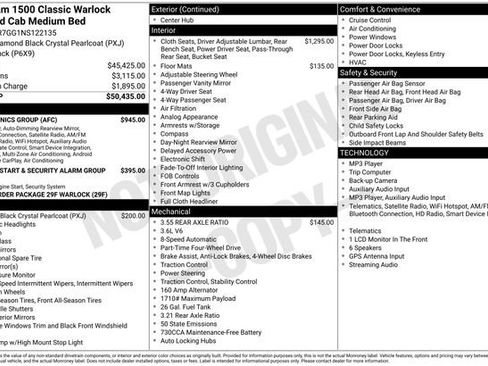Used 2022 RAM 1500 Warlock w/ Electronics Group AWD/4WD image 2